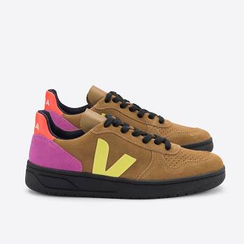 Veja V-10 Suede Hnede / Ruzove - Panske Tenisky